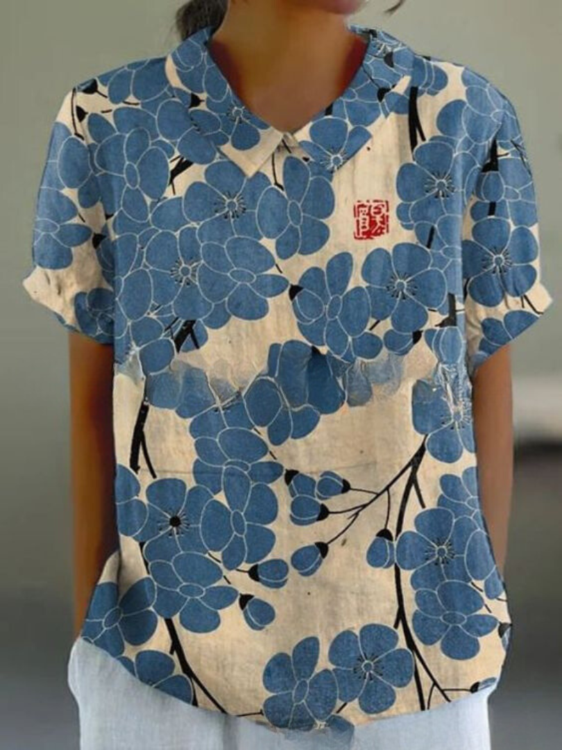 Carla - Camisa floral elegante