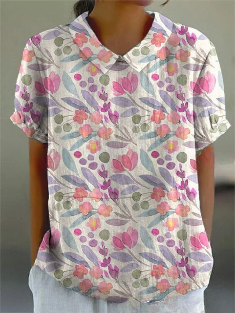 Carla - Camisa floral elegante