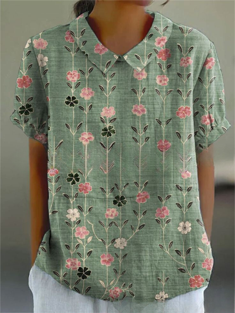 Carla - Camisa floral elegante