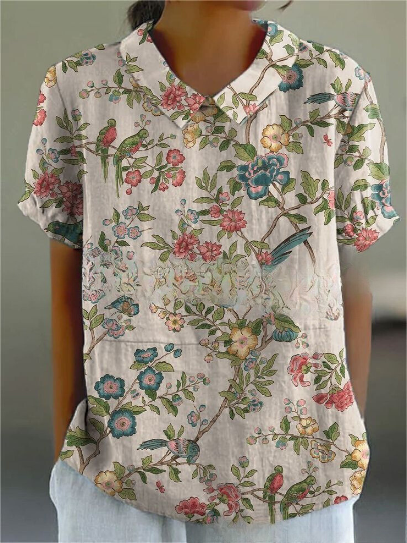 Carla - Camisa floral elegante