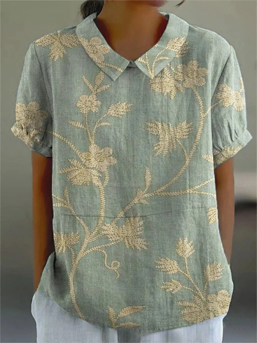 Carla - Camisa floral elegante