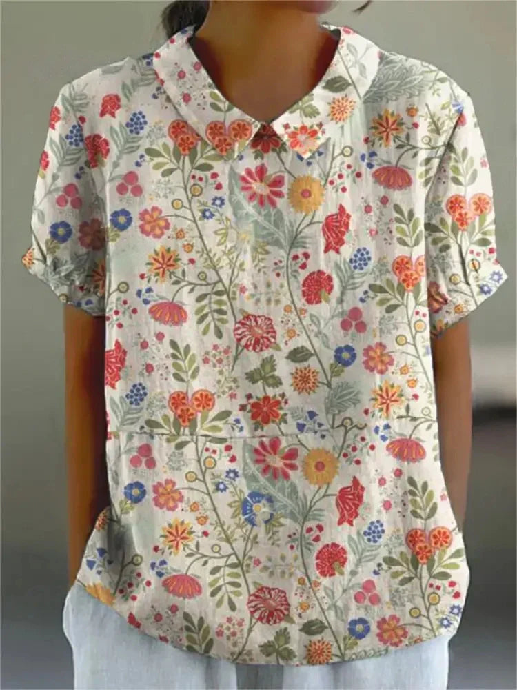 Carla - Camisa floral elegante