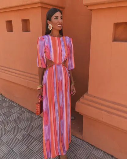 Venecia - Vestido elegante con espalda descubierta