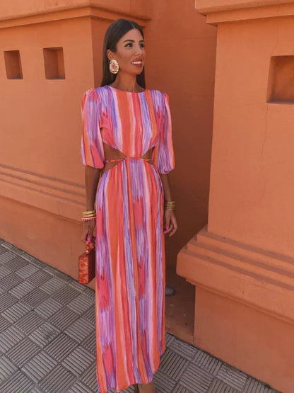 Venecia - Vestido elegante con espalda descubierta