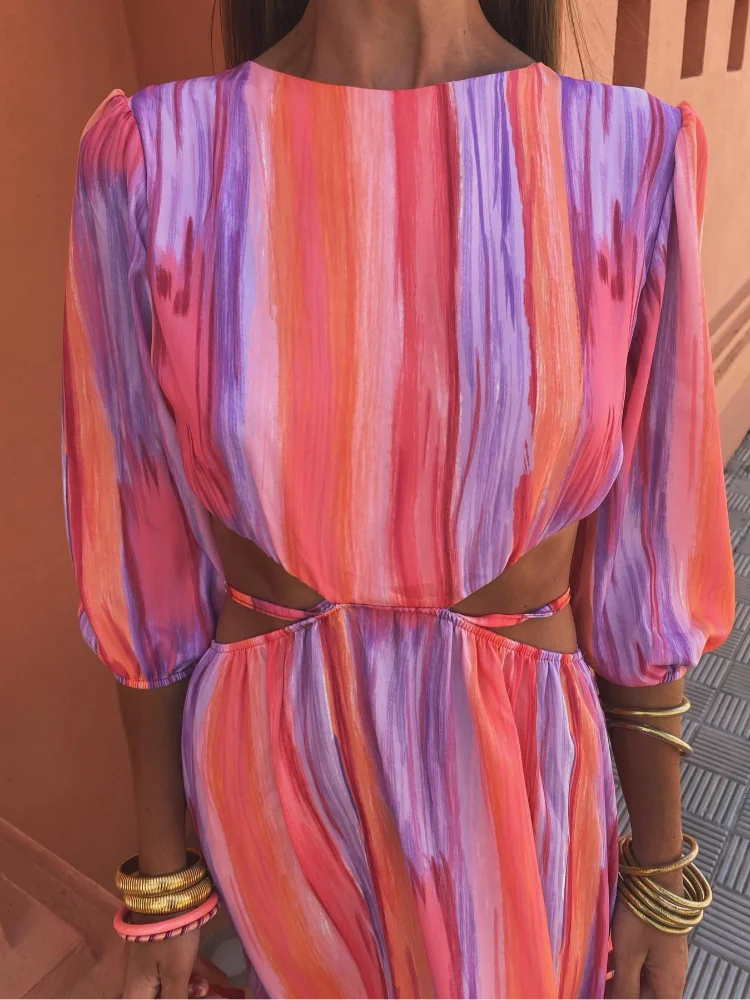 Venecia - Vestido elegante con espalda descubierta
