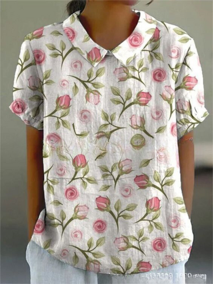Carla - Camisa floral elegante