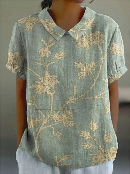 Carla - Camisa floral elegante