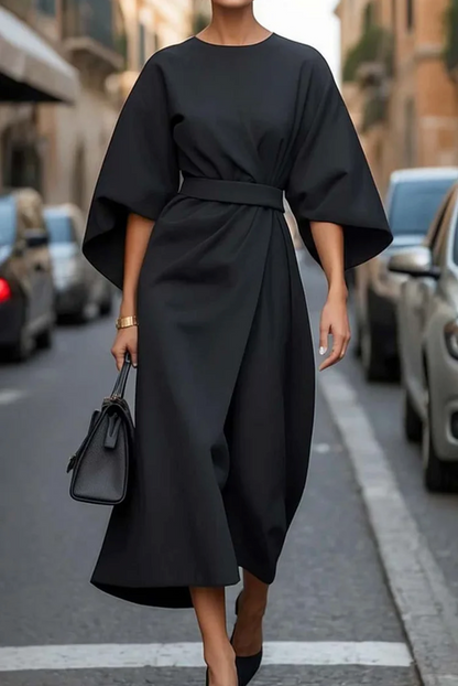 París | Vestido largo de noche con cinturón