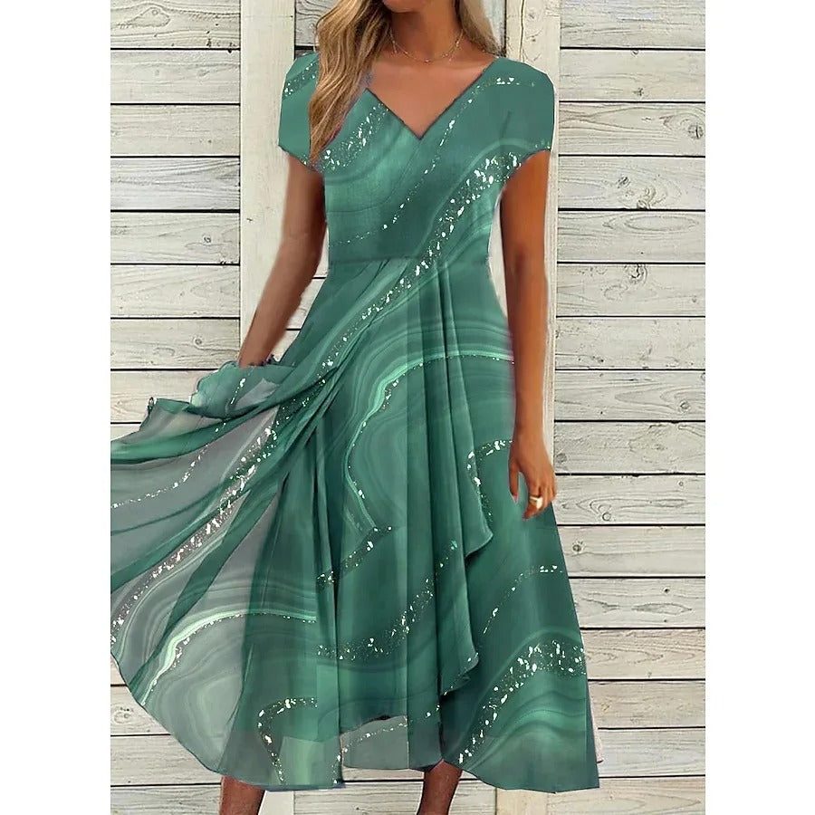 Camelia | Vestido con cuello en V