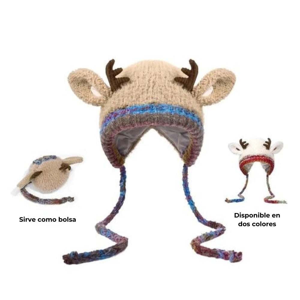 🎁 OFERTA NAVIDAD 🎄 RenoFest™ – Gorro Navideño con Cuernos de Reno