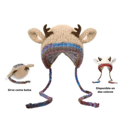 🎁 OFERTA NAVIDAD 🎄 RenoFest™ – Gorro Navideño con Cuernos de Reno