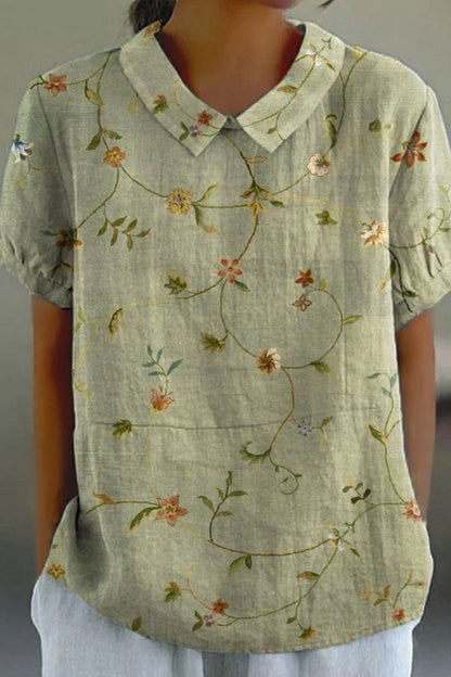 Carla - Camisa floral elegante