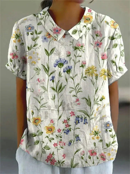 Carla - Camisa floral elegante