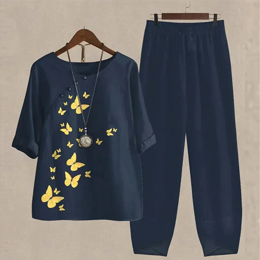 Samy | Conjunto de blusa y pantalón elegante y cómodo